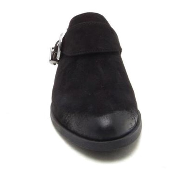 🖤Black stack heel western style side buckle mule - Picture 8 of 8